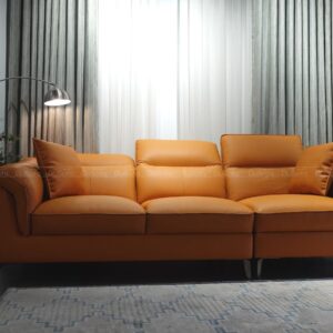 Sofa Băng 4 Chỗ Keva 2,5m Da Bò Brazil Bề Mặt Tiếp Xúc