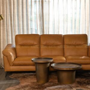 Sofa Băng 4 Chỗ Keva 2,5m Da Bò Mộc Italy 80%